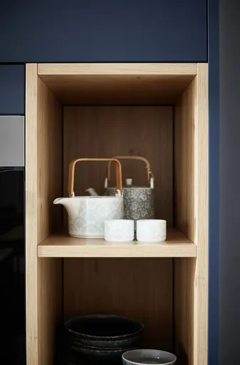 Contur Designküche Tiefblau